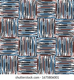 Seamless pattern with horizontal and vertical colored segments