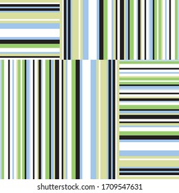 Seamless pattern with horizontal and vertical colored segments