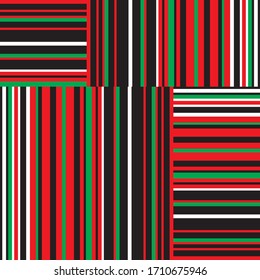 Seamless pattern with horizontal and vertical colored segments