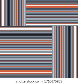 Seamless pattern with horizontal and vertical colored segments