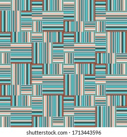 Seamless pattern with horizontal and vertical colored segments
