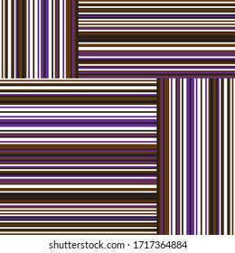 Seamless pattern with horizontal and vertical colored segments