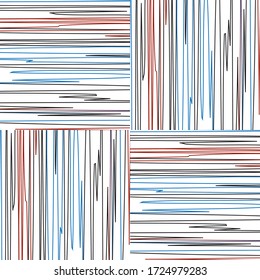 Seamless pattern with horizontal and vertical colored segments