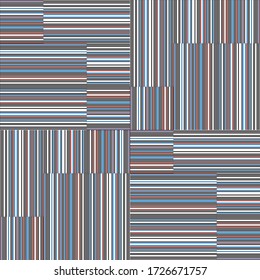 Seamless pattern with horizontal and vertical colored segments