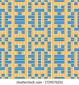 Seamless pattern with horizontal and vertical colored segments