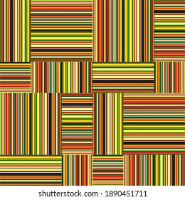 Seamless pattern with horizontal and vertical colored lines