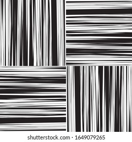 Seamless pattern with horizontal and vertical gray segments