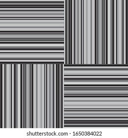 Seamless pattern with horizontal and vertical gray  segments