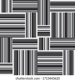 Seamless pattern with horizontal and vertical gray segments