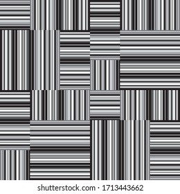 Seamless pattern with horizontal and vertical gray segments