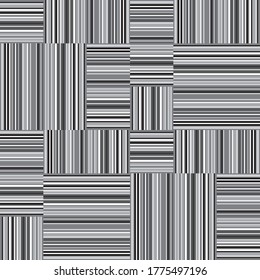 Seamless pattern with horizontal and vertical gray segments
