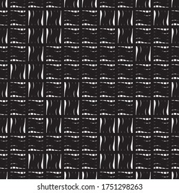Seamless pattern with horizontal and vertical wavy white segments