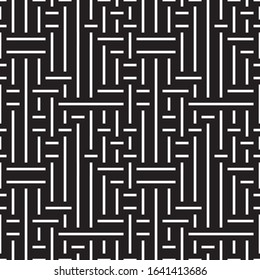 Seamless pattern with horizontal and vertical white segments