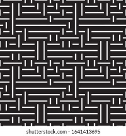 Seamless pattern with horizontal and vertical white segments