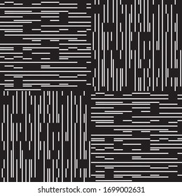 Seamless pattern with horizontal and vertical white segments