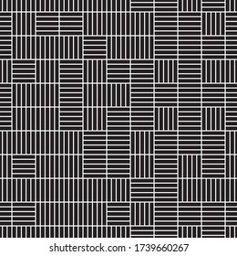 Seamless pattern with horizontal and vertical white segments