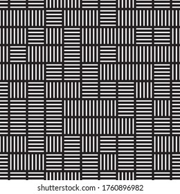 Seamless pattern with horizontal and vertical white segments