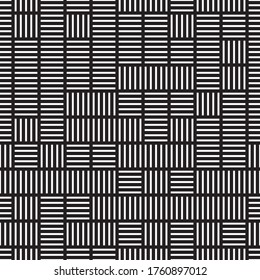 Seamless pattern with horizontal and vertical white segments