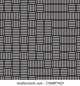 Seamless pattern with horizontal and vertical white segments