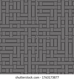 Seamless pattern with horizontal and vertical white segments
