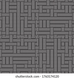 Seamless pattern with horizontal and vertical white segments