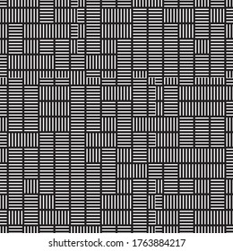 Seamless pattern with horizontal and vertical white segments