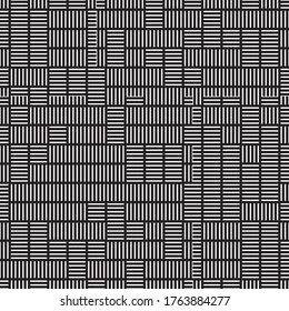 Seamless pattern with horizontal and vertical white segments