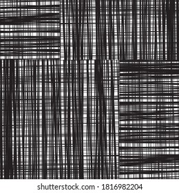 Seamless pattern with horizontal and vertical white segments