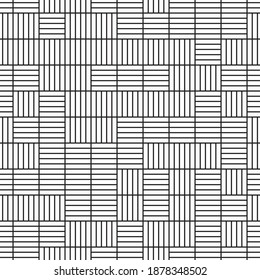 Seamless pattern with horizontal and vertical white segments