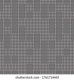 Seamless pattern with horizontal white segments