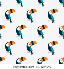 diseño de superficie artística de Hornbill para el tejido y la decoración