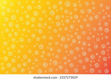 seamless pattern with horror pumpkin circles for happy halloween