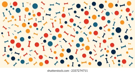 seamless pattern with horror pumpkin circles for happy halloween