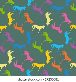 seamless pattern with horses
