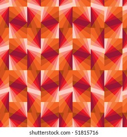 Seamless pattern with hot color tiles