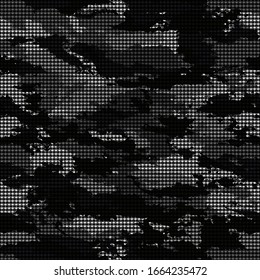 Seamless pattern houndstooth camouflage background-vector illustration. Ornament of crows feet
