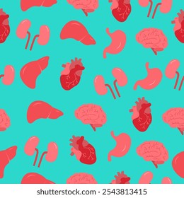 Seamless Pattern of Human Body Organs