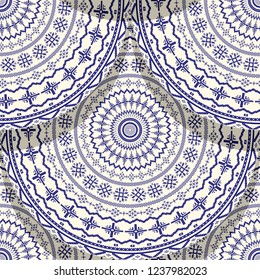 Seamless pattern with Hungarian traditional motif for your design