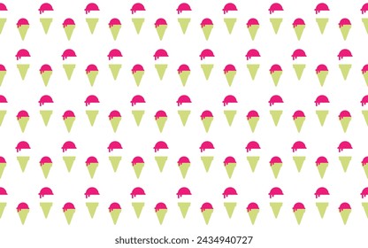 seamless pattern ice cream cone.Vector eps 10