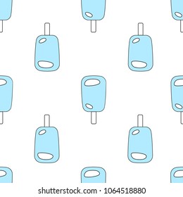 Seamless pattern with ice cream. Vector illustration.
