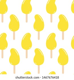 Seamless pattern with ice cream. Vector illustrations