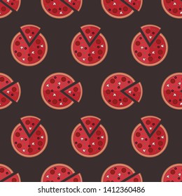 Seamless pattern icons. Bakery texture. Colored icon. In trendy flat style isolated on white background. Vector illustration.