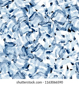 Seamless pattern. Icy mishmash. Winter colors. A diamond-shaped tile.