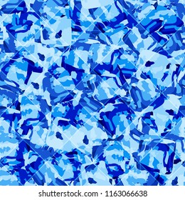 Seamless pattern. Icy mishmash. Winter colors. A diamond-shaped tile.