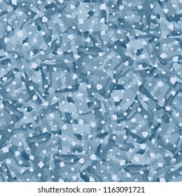 Seamless pattern. Icy mishmash. Winter colors. Snow groats.