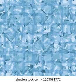 Seamless pattern. Icy mishmash. Winter colors. Perforated lattice.