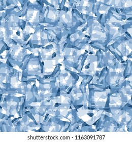 Seamless pattern. Icy mishmash. Winter colors. Perforated lattice.