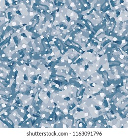 Seamless pattern. Icy mishmash. Winter colors. Snow groats.