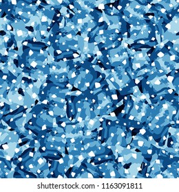 Seamless pattern. Icy mishmash. Winter colors. Snow groats.