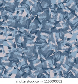 Seamless pattern. Icy mishmash. Winter colors.